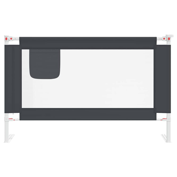 Vidaxl Bedhek Kleinkind 120x25 cm Stoff dunkelgrau