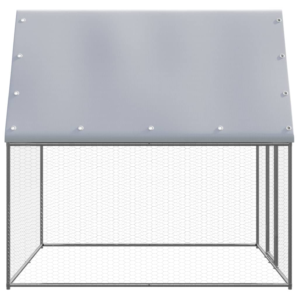 Vidaxl Buitenhok für Hühner 2x2x2 M verzinkte Stahl