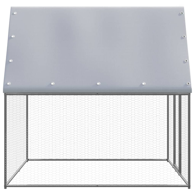 Vidaxl Buitenhok für Hühner 2x2x2 M verzinkte Stahl