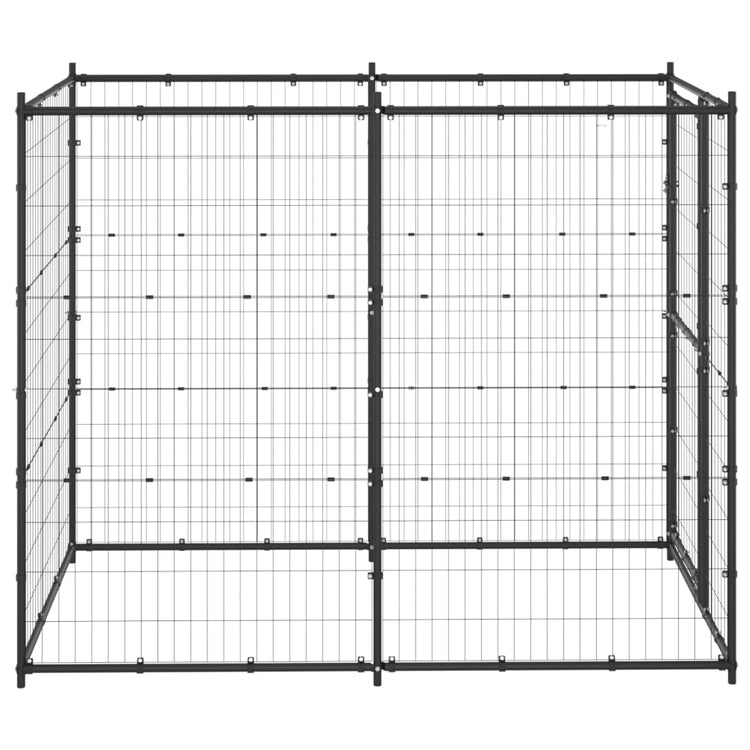 VIDAXL -Hundezwinger für äußere 110x220x180 cm Stahl