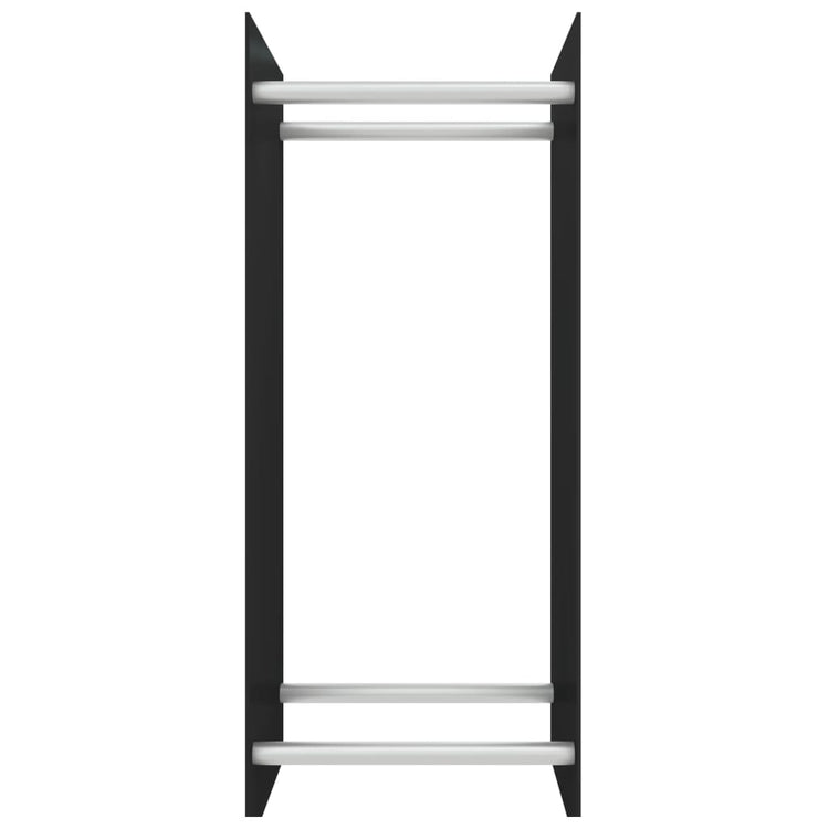 Vidaxl -Kamin Trek 40x35x100 cm Schwarzes Glas schwarz
