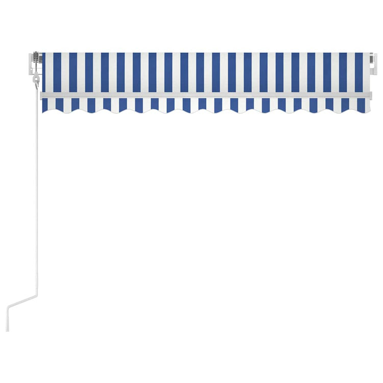 Vidaxx Markise automatisch ausziehbar 300x250 cm blau und weiß