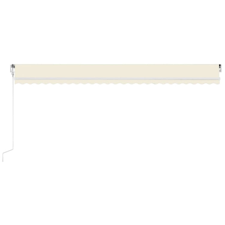Vidaxl Luifel Automatik mit LED- und Windsensor 600x300 cm Creme Farbe