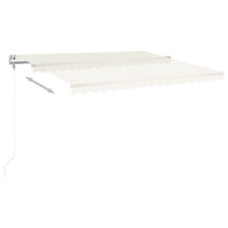 Vidaxl luifel erstreckt sich automatisch 450 x 350 cm cremefarben.