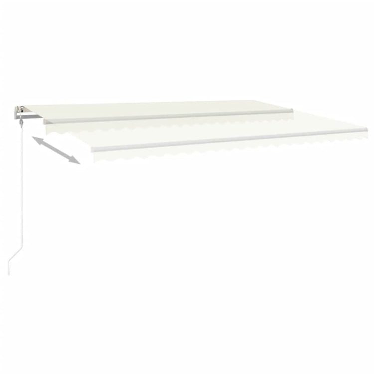 Vidaxl luifel erstreckt sich automatisch 500x350 cm cremefarben.