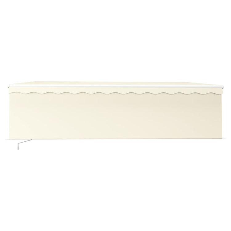 Vidaxl luifel mit Roller Blind 5x3 m cremefarbene gelenkt