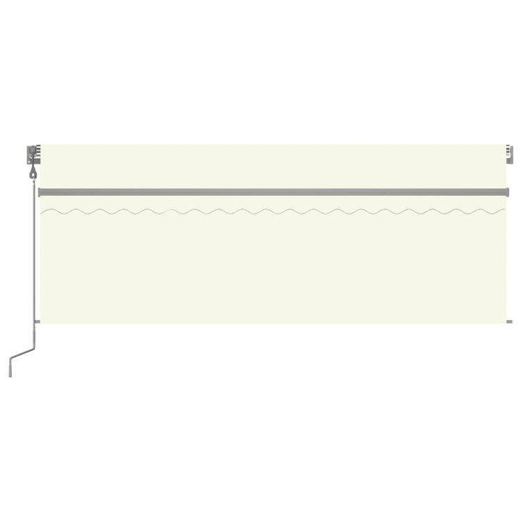 Vidaxl Luifel mit Rollenblind-, LED- und Windsensor 4,5x3 M cremefarben -gepflegt