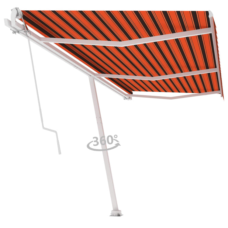 Vidaxl laifel kostenlos -ausstehende automatische 600x300 cm Orange und Braun