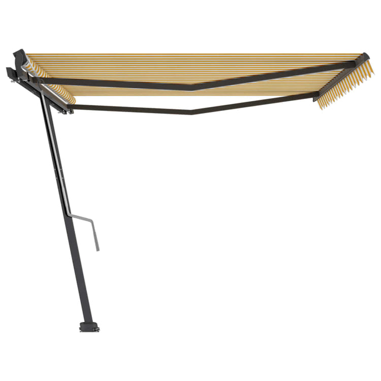 Vidaxl Laifel distanziert sich manuell 400 x 300 cm gelb und weiß