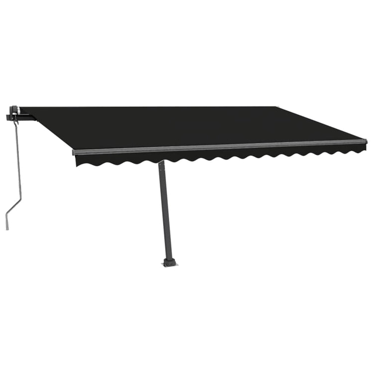 Vidaxl Luifel Automatik mit LED- und Windsensor 400x300 cm Anthrazit