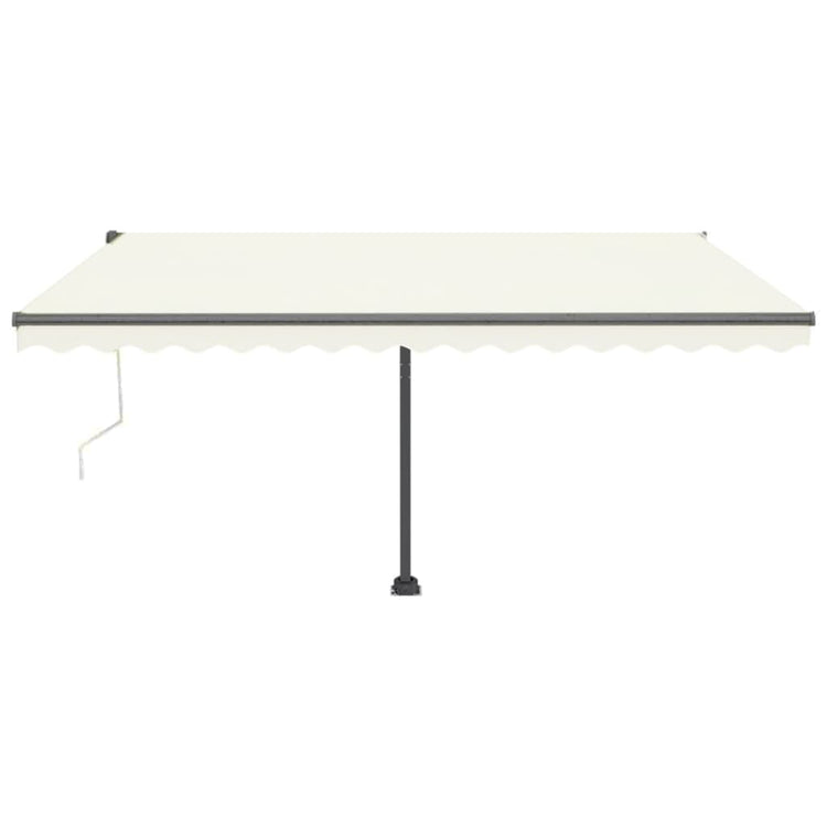 Vidaxl luifel kostenlos -ausstehende automatische 450x300 cm creme -gelenkt