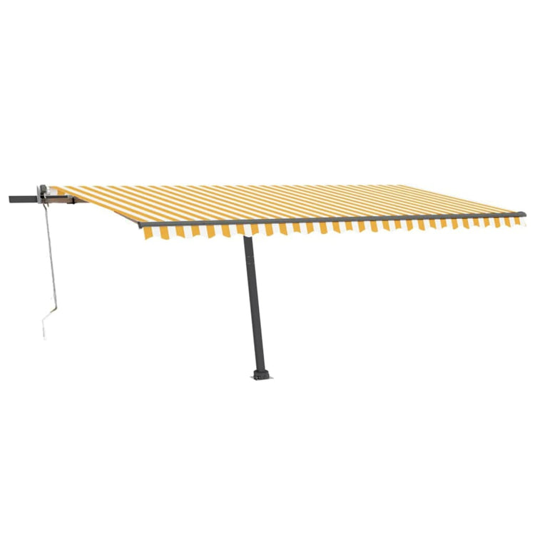 Vidaxl luifel kostenlos -Automatisch 500 x 300 cm gelb und weiß