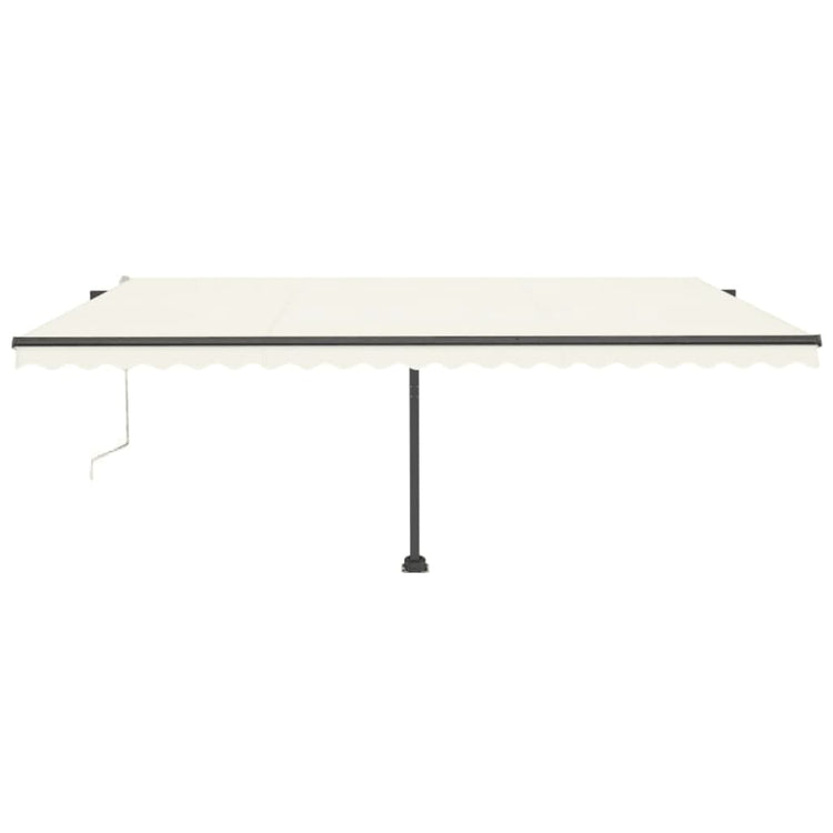Vidaxl Luifel Automatik mit LED- und Windsensor 500x300 cm Creme Farbe