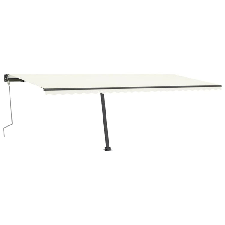 Vidaxl luifel distanziert manuell erstreckt sich 600x300 cm creme -ausgelöst