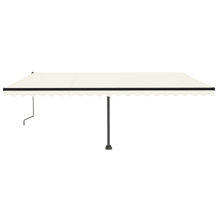 Vidaxl luifel kostenlos -ausstehende automatische 500x350 cm creme -gelenkt