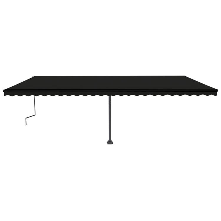 Vidaxl luifel distanziert manuell erstreckt sich 600x350 cm Anthrazit
