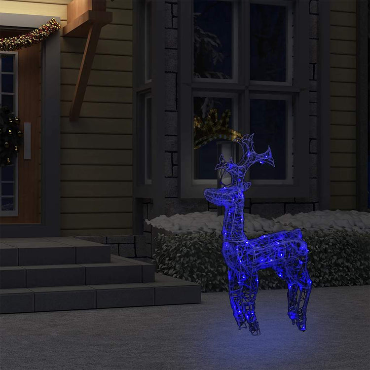 Vidaxl Weihnachtsdekorationen Rentier 90 LEDs 60x16x100 cm Acrylic