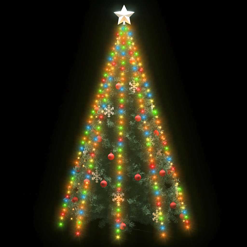 VIDAXL Weihnachtsbaumbeleuchtung mit 400 LEDs Multi -gefärbtes Netz 400 cm