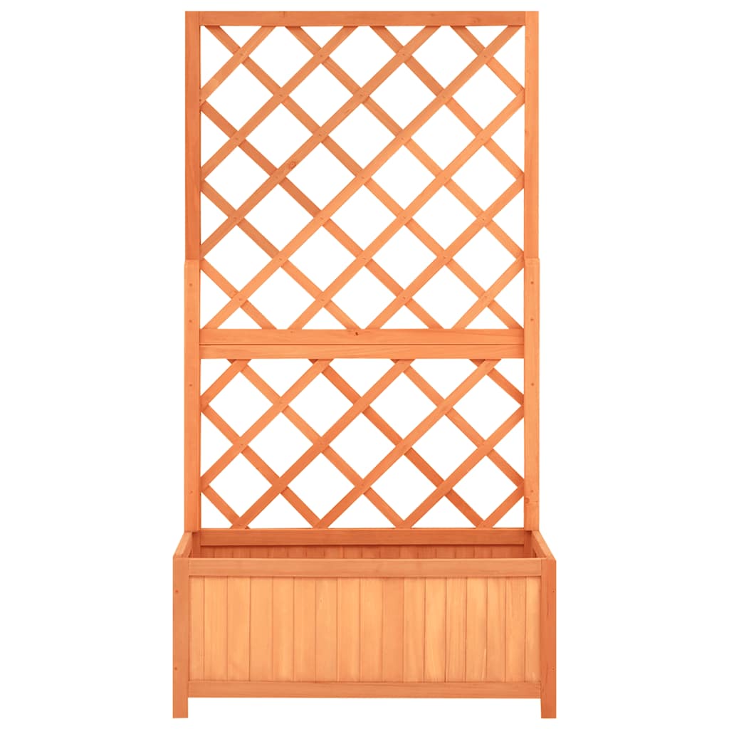 Vidaxl Latwerkplantenbak 70x30x135 cm Festkieferbraun