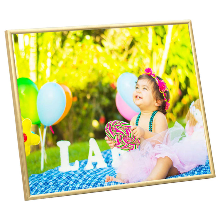 Vidaxl -Fotorahmen 3 PCs für Tabelle 21x29.7 cm MDF Goldfarbe