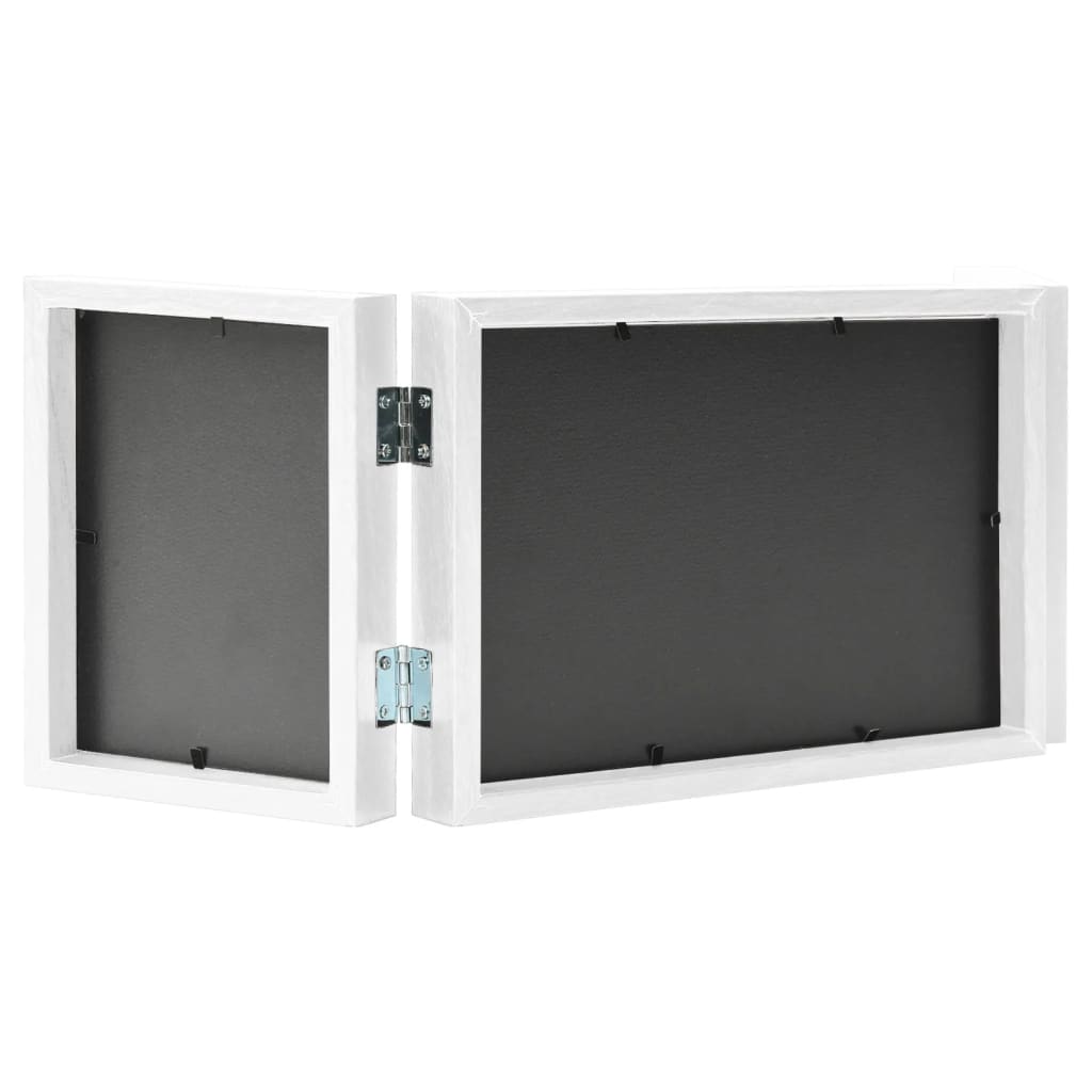 Vidaxl Fotorahmen Triptychon 28x18 cm+2x (13x18 cm) Weiß