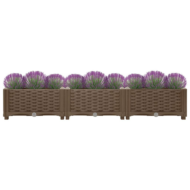 VIDAXL -Pflanzer erhöhte 120 x 40 x 23 cm Polypropylen