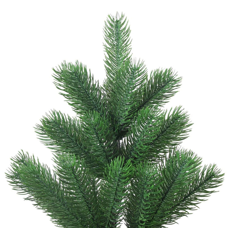 Vidaxl Kunstkerstboom Nordmann mit LEDs und Weihnachtsbällen 240 cm Grün
