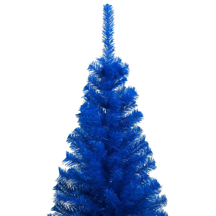 Vidaxl Kunstkerstboom mit Beleuchtung und Weihnachtskugeln 240 cm PVC Blau