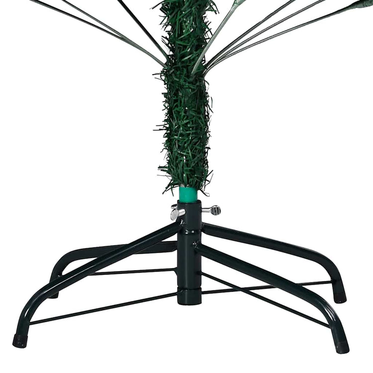 Vidaxl Kunstkerstboom mit Beleuchtung und Weihnachtskugeln 180 cm PVC Grün