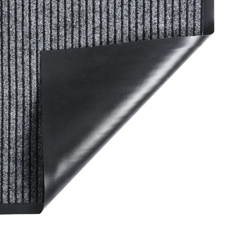 VIDAXL POORMAT 40x60 cm gestreiftes Grau