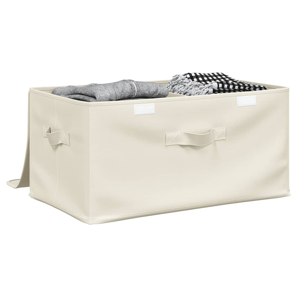 VIDAXL -Aufbewahrungsbox 50x30x25 cm Stoffcreme -Verschärfen