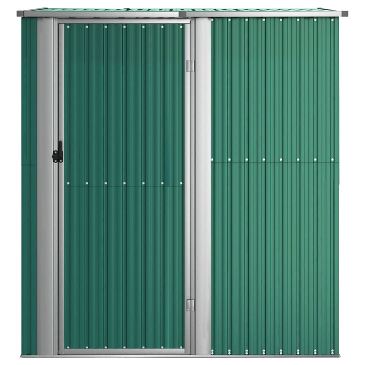 Vidaxl Garden Shed 180.5x97x209.5 cm verzinkter Stahlgrün