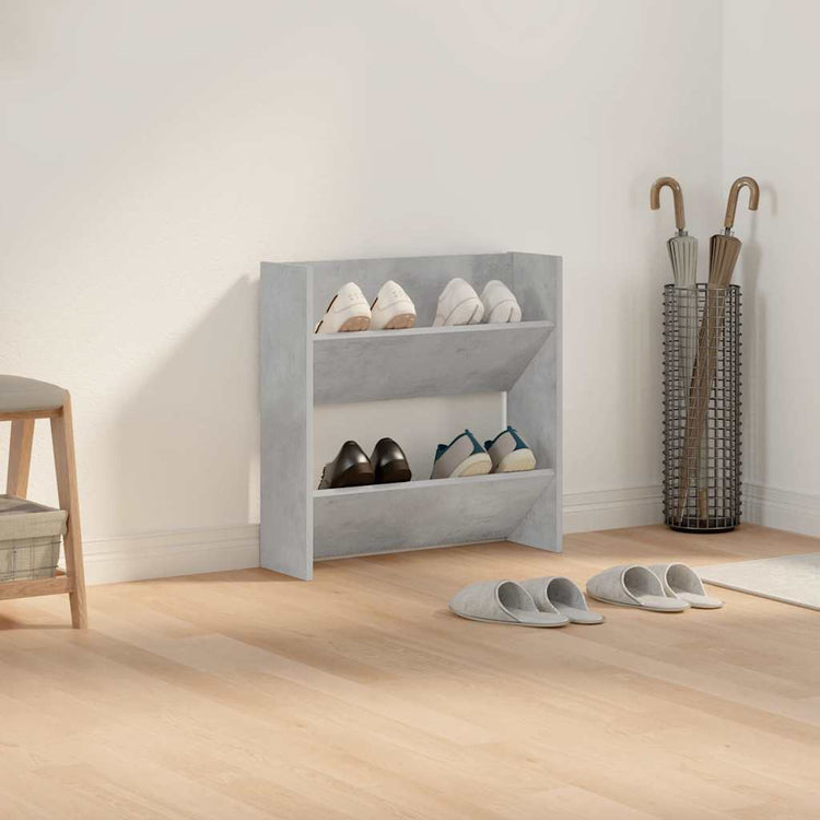 Vidaxx Wandschuhschrank 60x18x60 cm Spanplatte betongrau