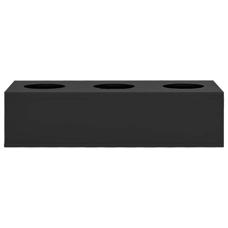 Vidaxl Office Flower Box 90x40x23 cm Stahl Anthrazit -gelenkt