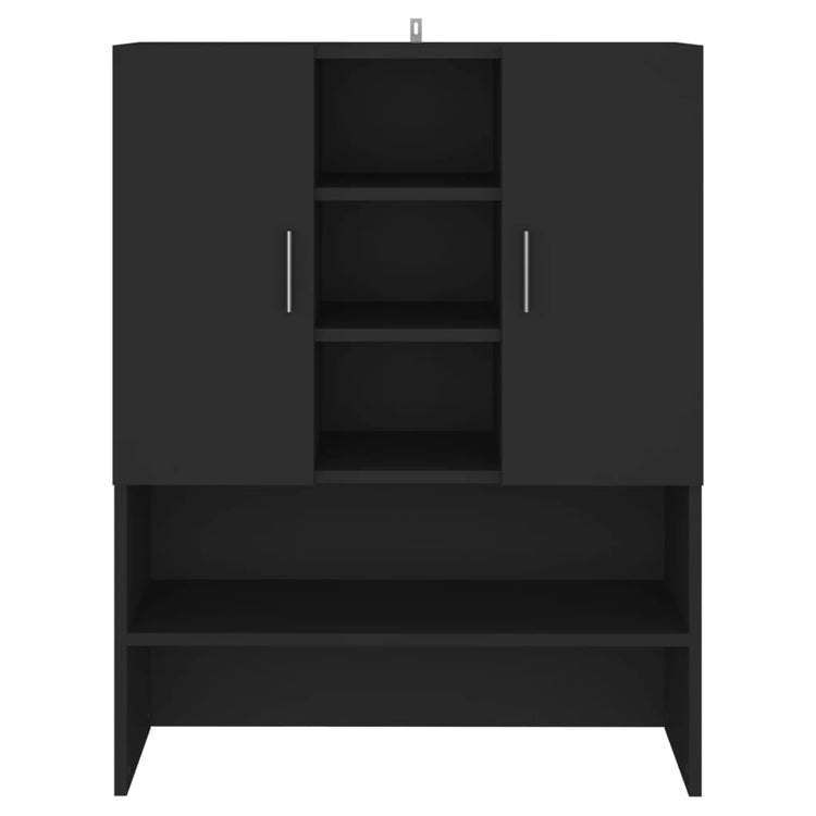 Vidaxl Waschmaschinenschrank 70,5 x 25,5 x 90 cm Schwarz