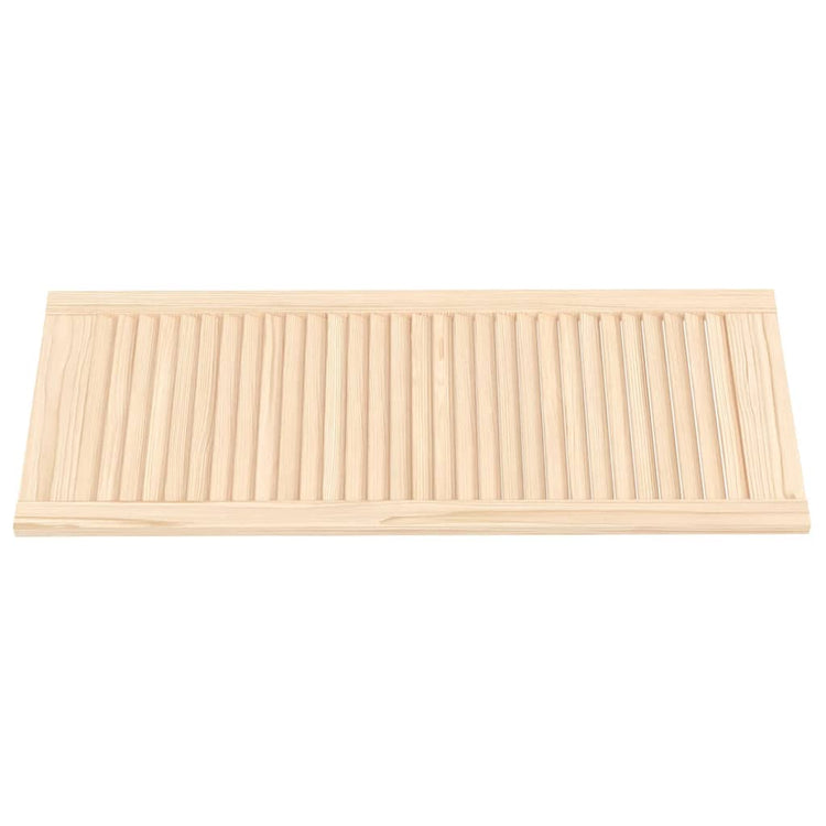 VIDAXL -Schranktür mit Lamellen 99,3 x 39,4 cm Festkiefer