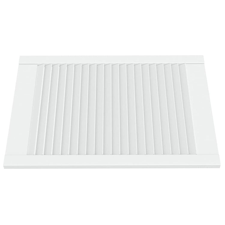 Vidaxl Schranktür mit Lamellen 69 x 49,4 cm Festkiefer weiß
