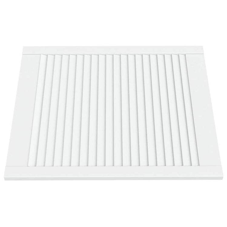VIDAXL -Schranktüren mit Lamellen 4 Stcs 69x59.4 cm Festkiefern Weiß weiß