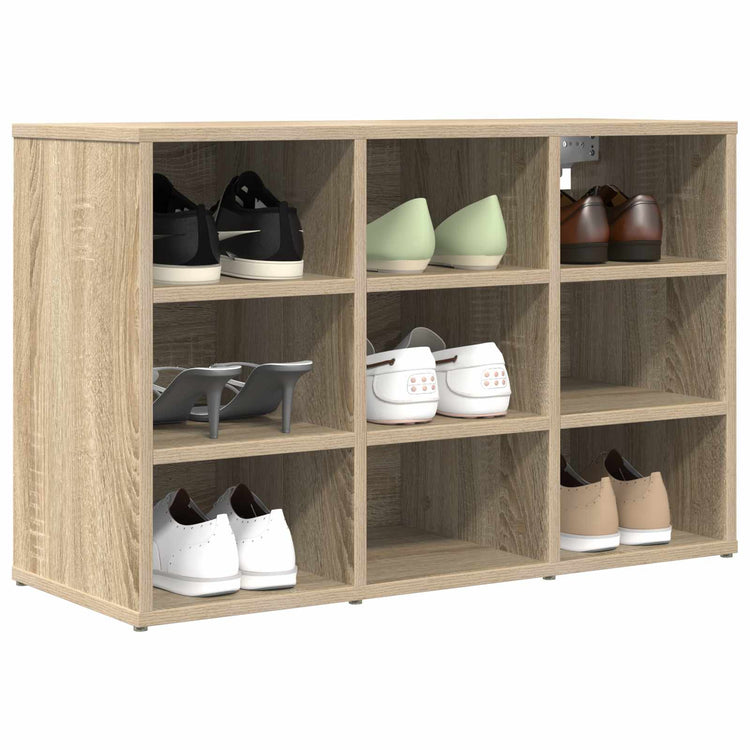 Vidaxl Schuhschrank Sonoma-Eiche 77,5 x 30 x 51 cm Holzwerkstoff