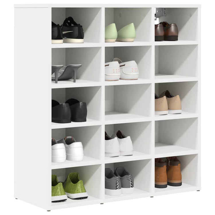 Vidaxx Schuhschrank mit Regal weiß 77,5 x 30 x 83,5 cm Holzwerkstoff