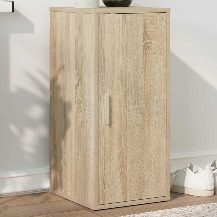 VIDAXL -Schuhschrank 32x35x70 cm Spanplatten Sonoma Eiche farbig
