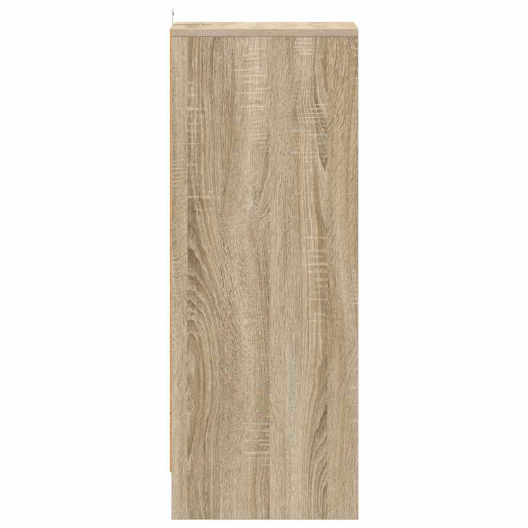 VIDAXL -Schuhschrank 31,5 x 35 x 90 cm propertiertes Holz Sonoma Eiche gefärbt