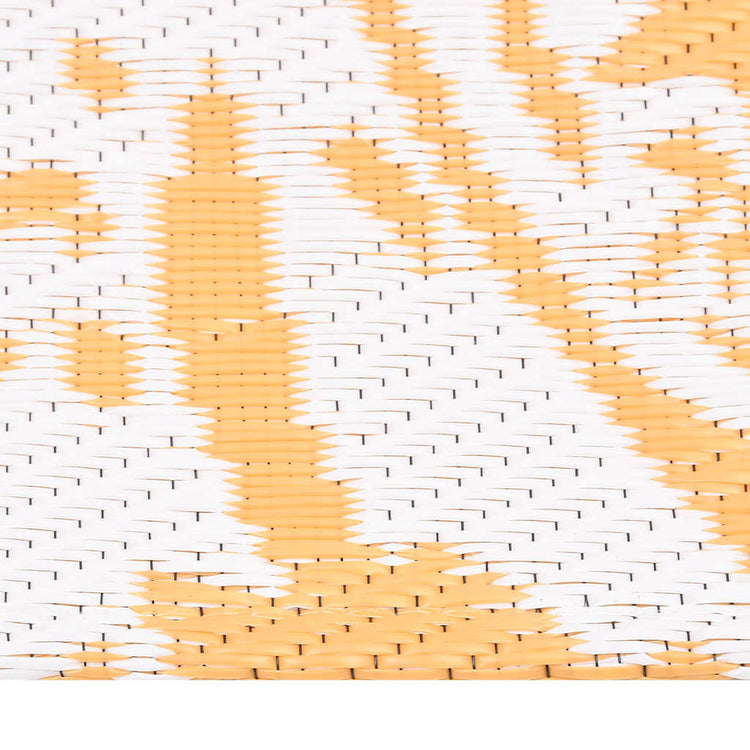 Vidaxl außerhalb des Teppichs 140x200 cm Polypropengelb
