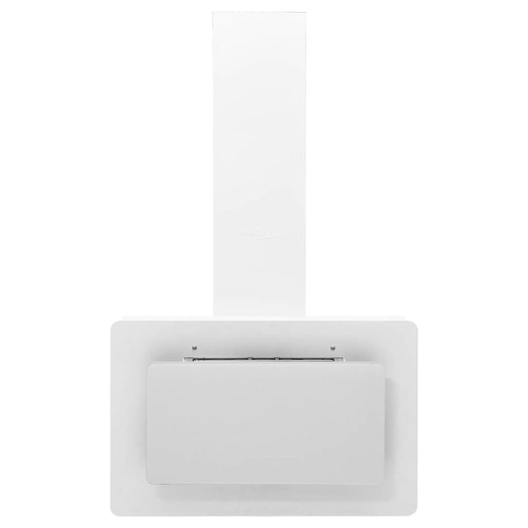 Vidaxl Wandextraktionshaube 60 cm Edelstahl und gehärtetes Glasweiß