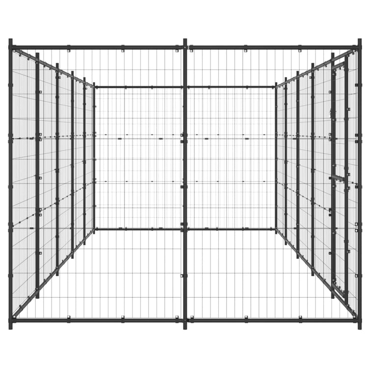 Vidaxl -Hundezwinger 12,1 m² Stahl