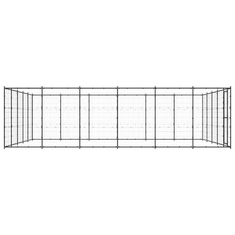 Vidaxl -Hundezwinger 36,3 m² Stahl