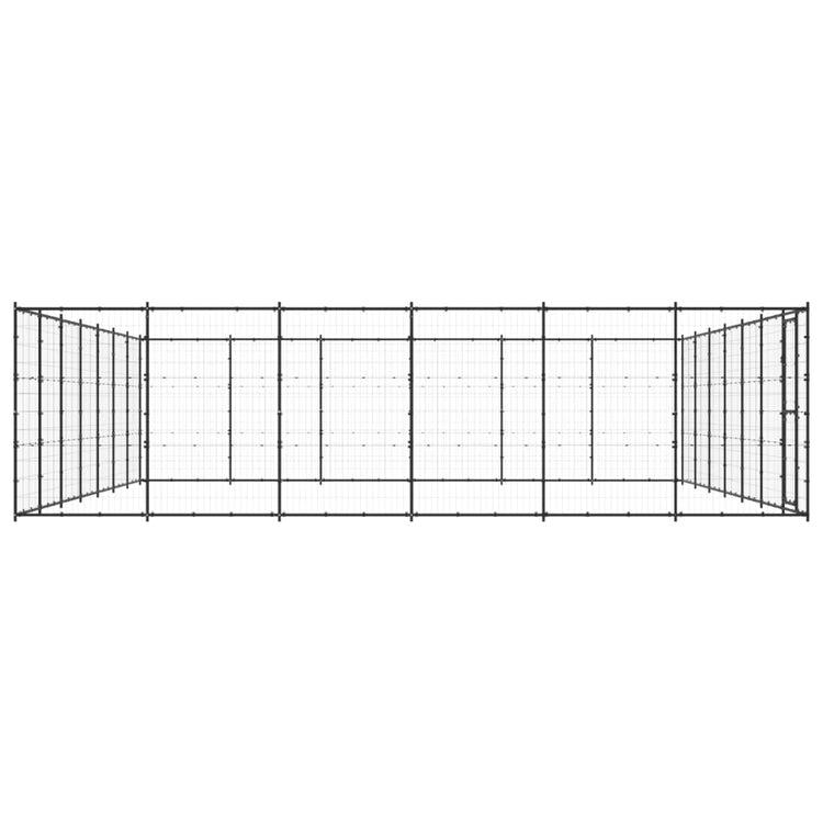 Vidaxl -Hundezwinger 50,82 m² Stahl