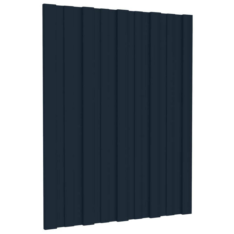 VIDAXL -Dachpaneele 36 ST 60x45 cm verzinkter Stahl -Anthrazit -Verschärfen