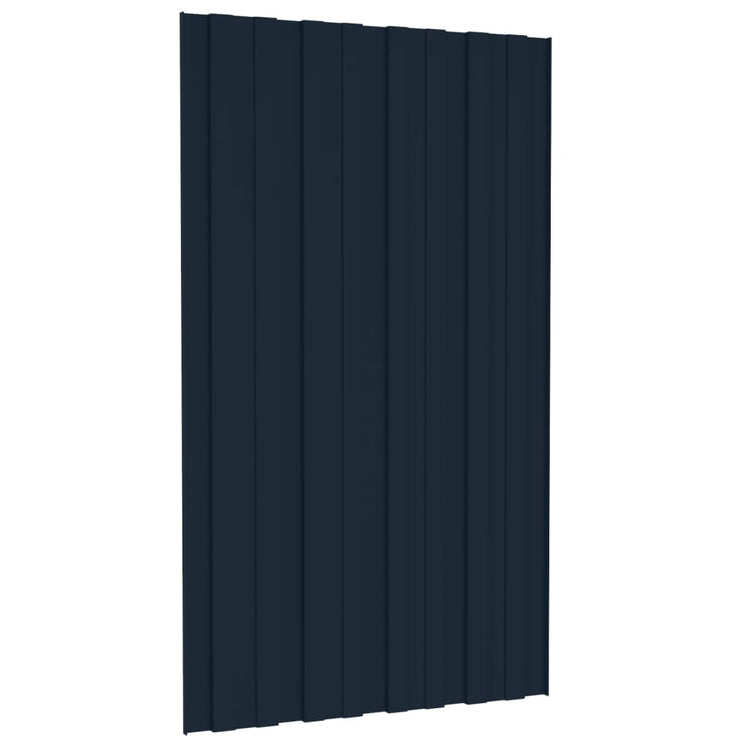 VIDAXL -Dachpaneele 36 ST 80x45 cm verzinkter Stahl -Anthrazit -Verschärfen