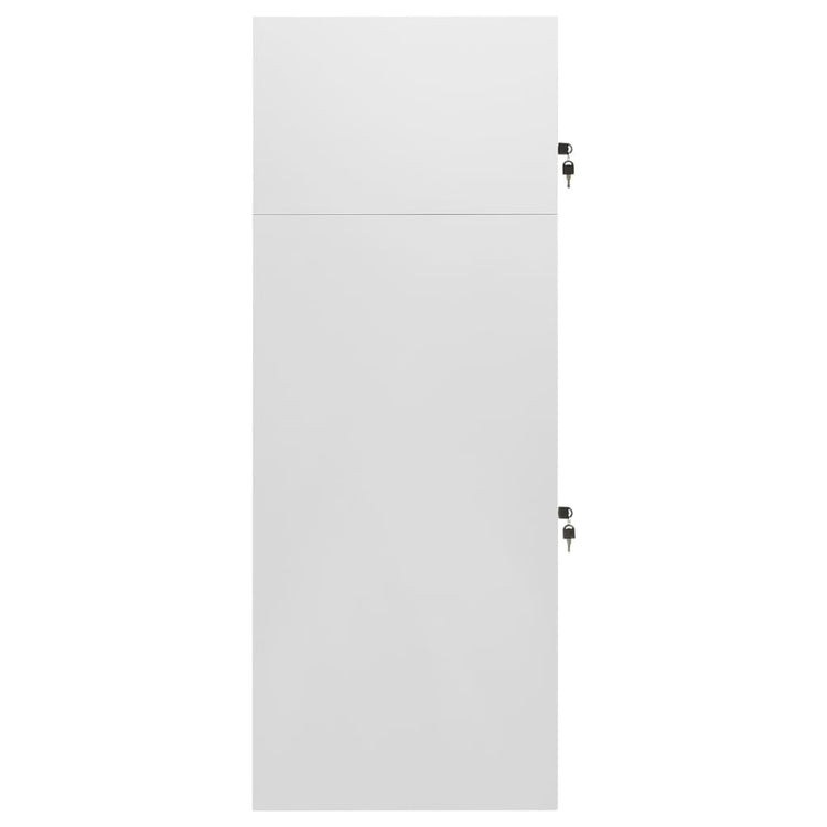 Vidaxl Sattelschrank 53x53x140 cm Stahl Hellgrau
